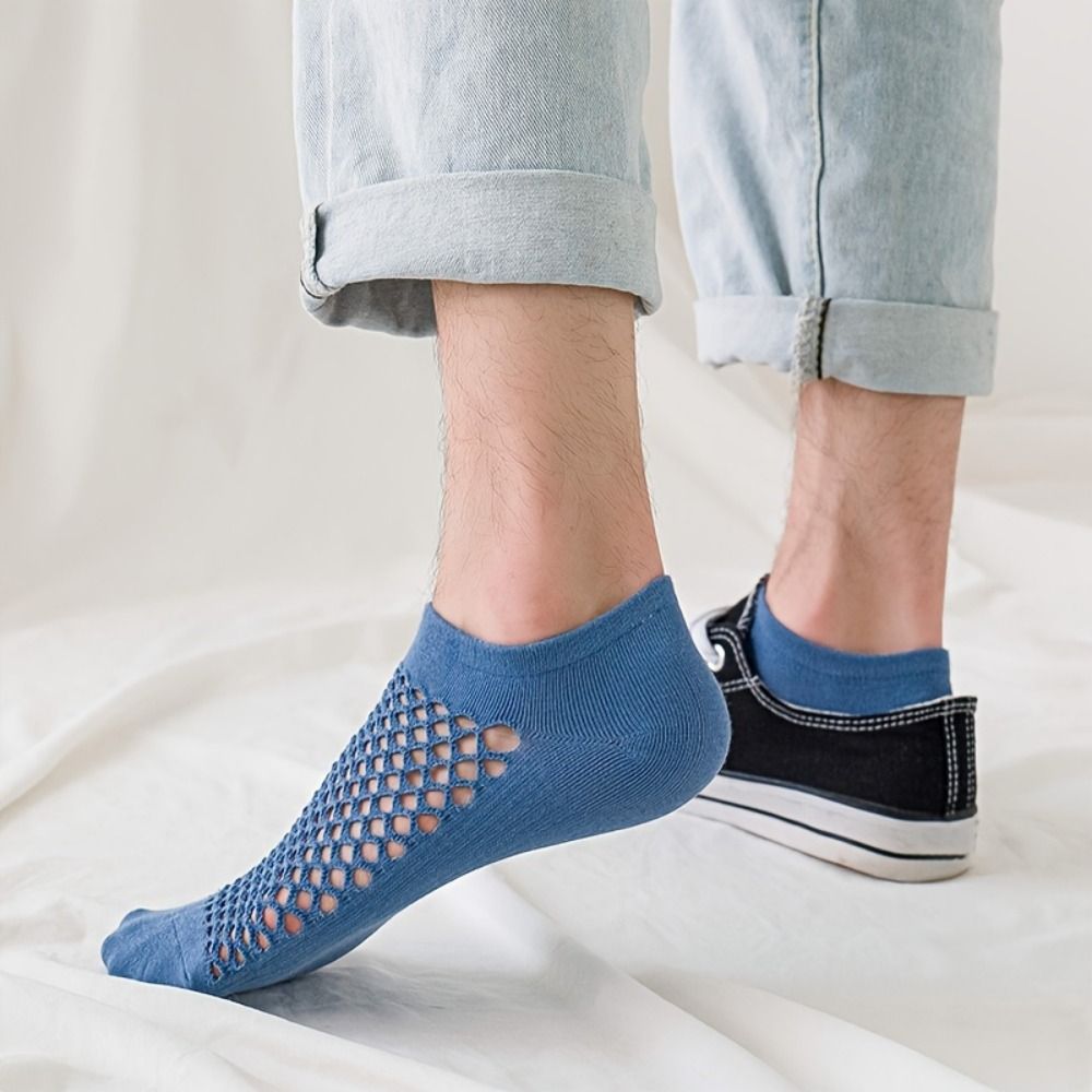 Ankle Sock Low Cut - جوارب رجالية أنيقة بتصميم مجوف، جوارب