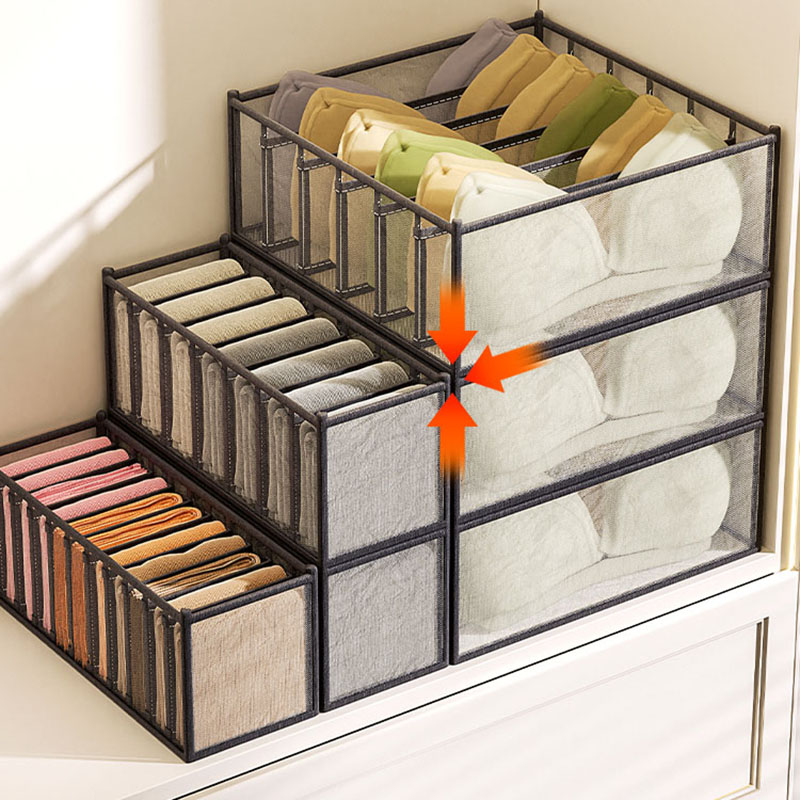 Sock Organizer Tray - صندوق تخزين الملابس الداخلية للمنزل، منظم