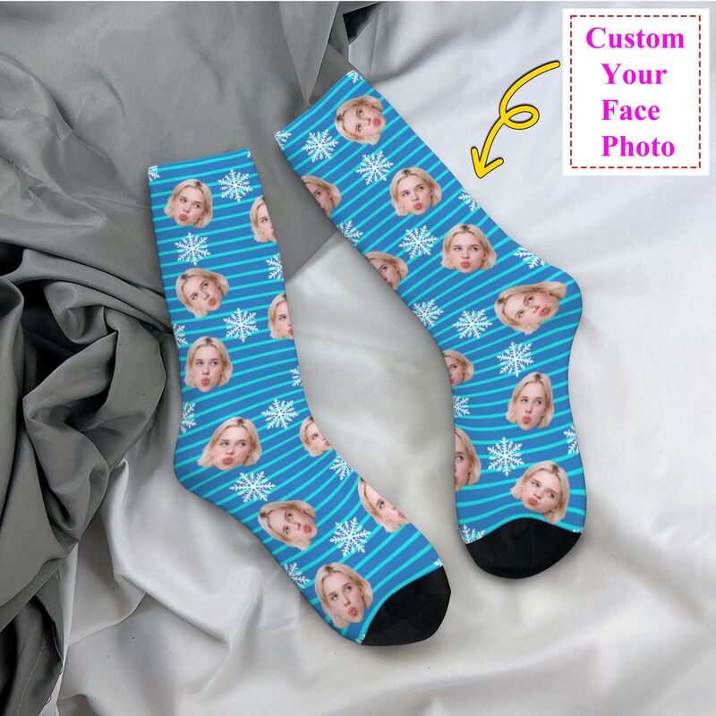 Dress Sock Men - عيد الميلاد وجه صور شخصية مخصصة
