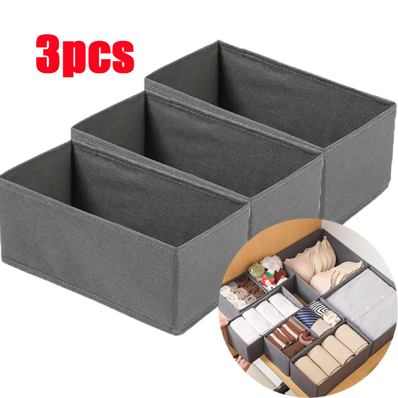 Sock Organizer Tray - 3 قطع من أدوات تخزين الملابس