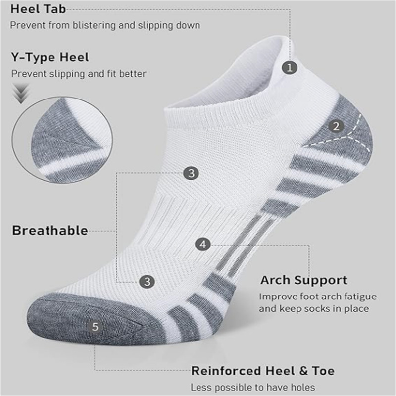 جوارب رياضية قصيرة مبطنة وقابل - مراجعة Ankle Sock Low Cut وسعره