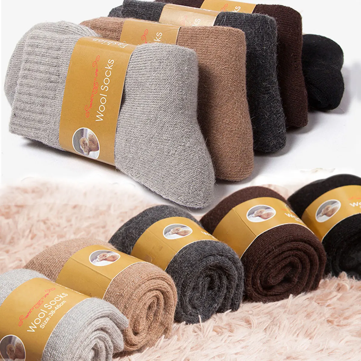 2 أزواج الشتاء الجوارب الدافئة - مراجعة Thermal Sock Winter وسعره