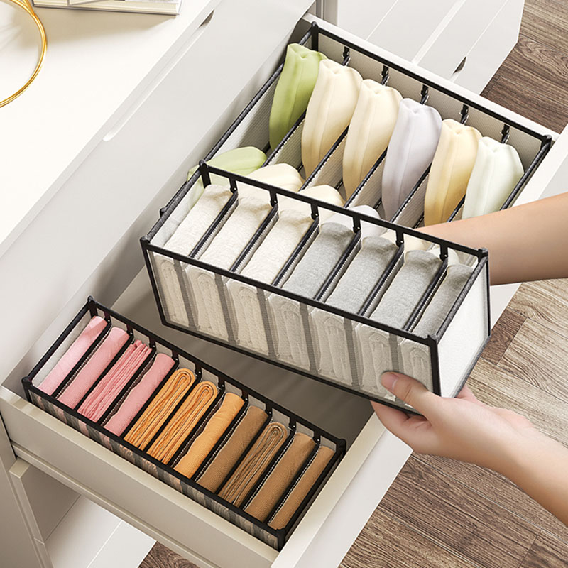 صندوق تخزين الملابس الداخلية ل - مراجعة Sock Organizer Tray وسعره