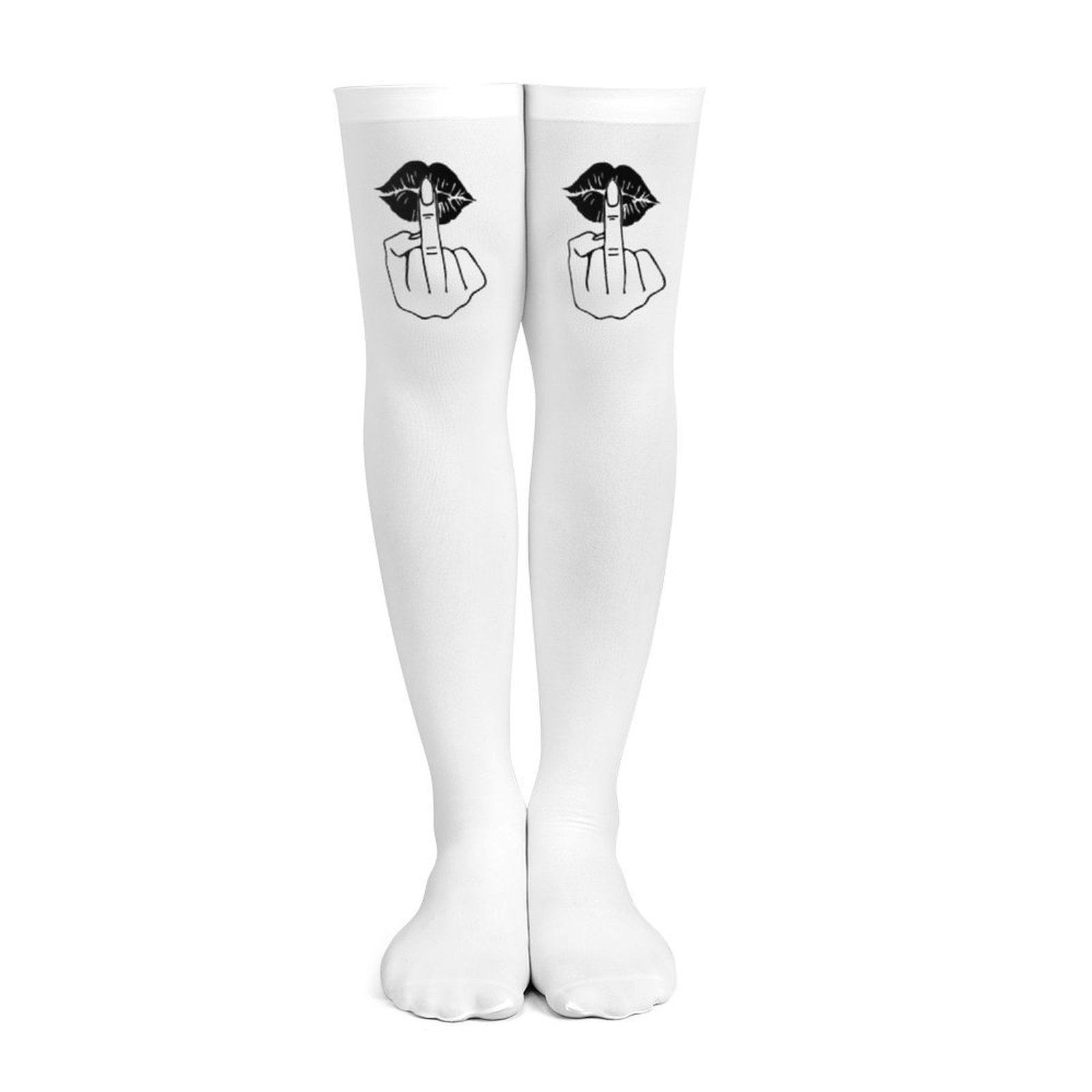 جوارب نسائية بيضاء بتصميم الإص - مراجعة Knee High Sock Women وسعره