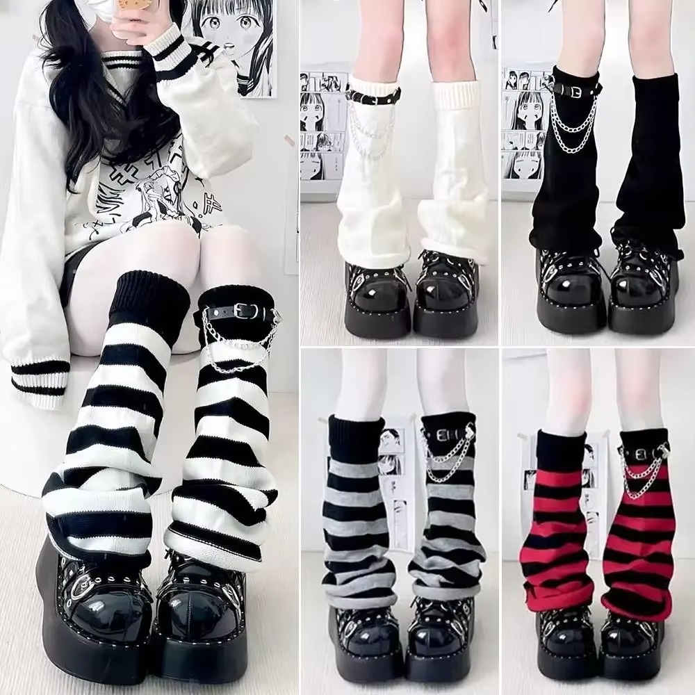 جوارب طويلة محبوكة بأسلوب القو - مراجعة Boot Sock Slouchy وسعره