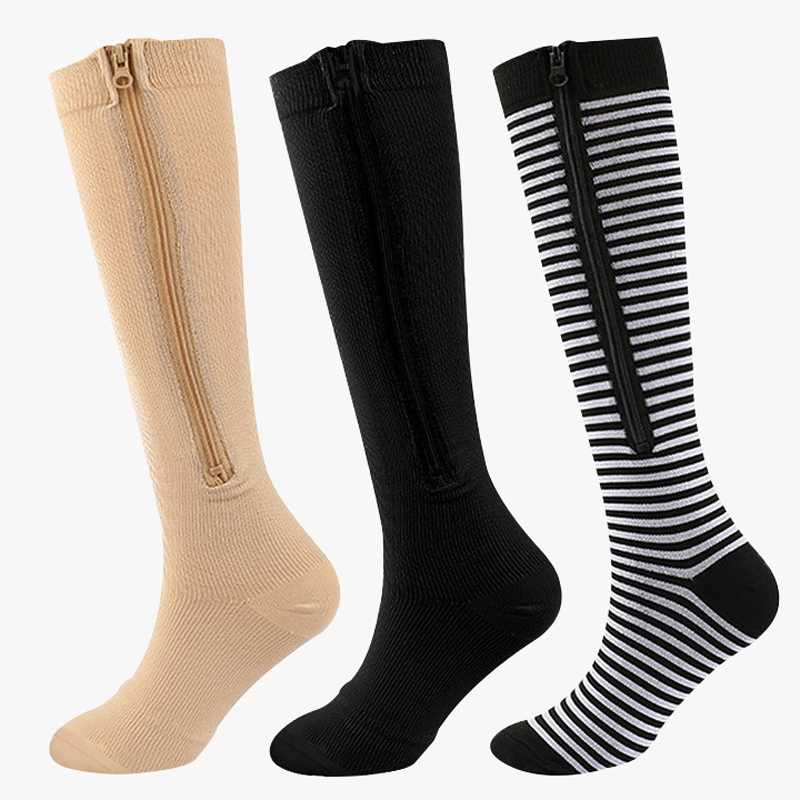 جوارب ضغط طبية بسحاب للنساء وا - مراجعة Grip Sock Yoga وسعره