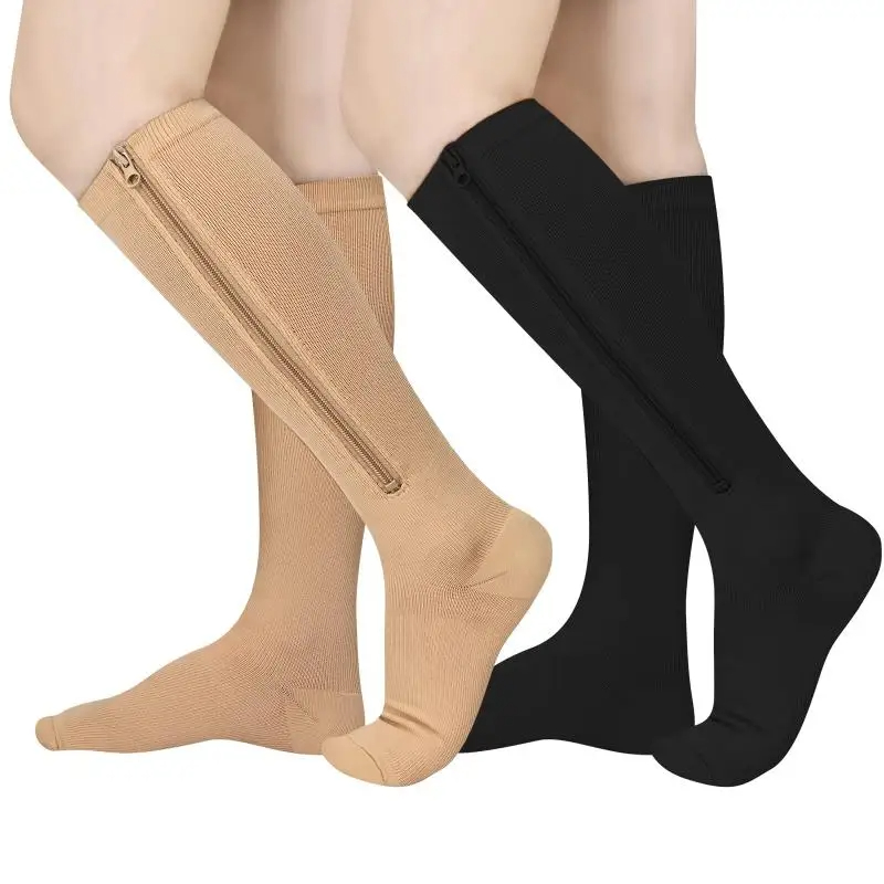 جوارب ضغط طبية بسحاب للنساء وا - مراجعة Grip Sock Yoga وسعره