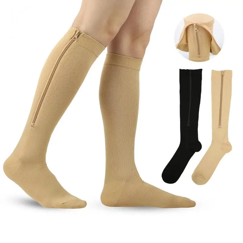 جوارب ضغط طبية بسحاب للنساء وا - مراجعة Grip Sock Yoga وسعره