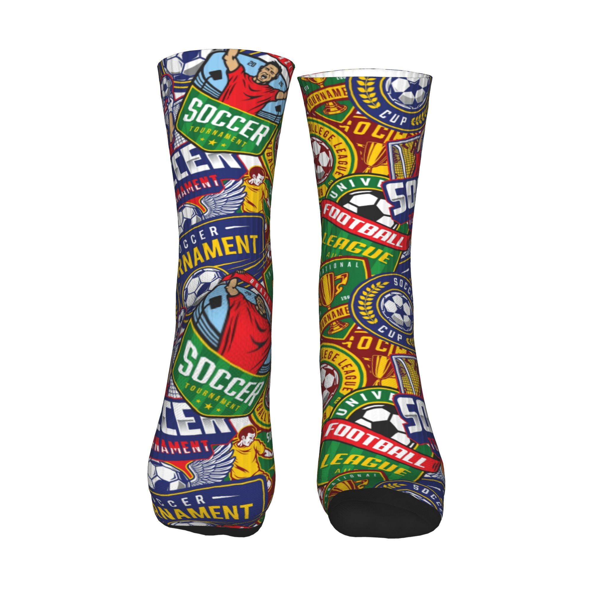 جوارب رياضية بتصميم شعار كرة ا - مراجعة Dress Sock Men وسعره
