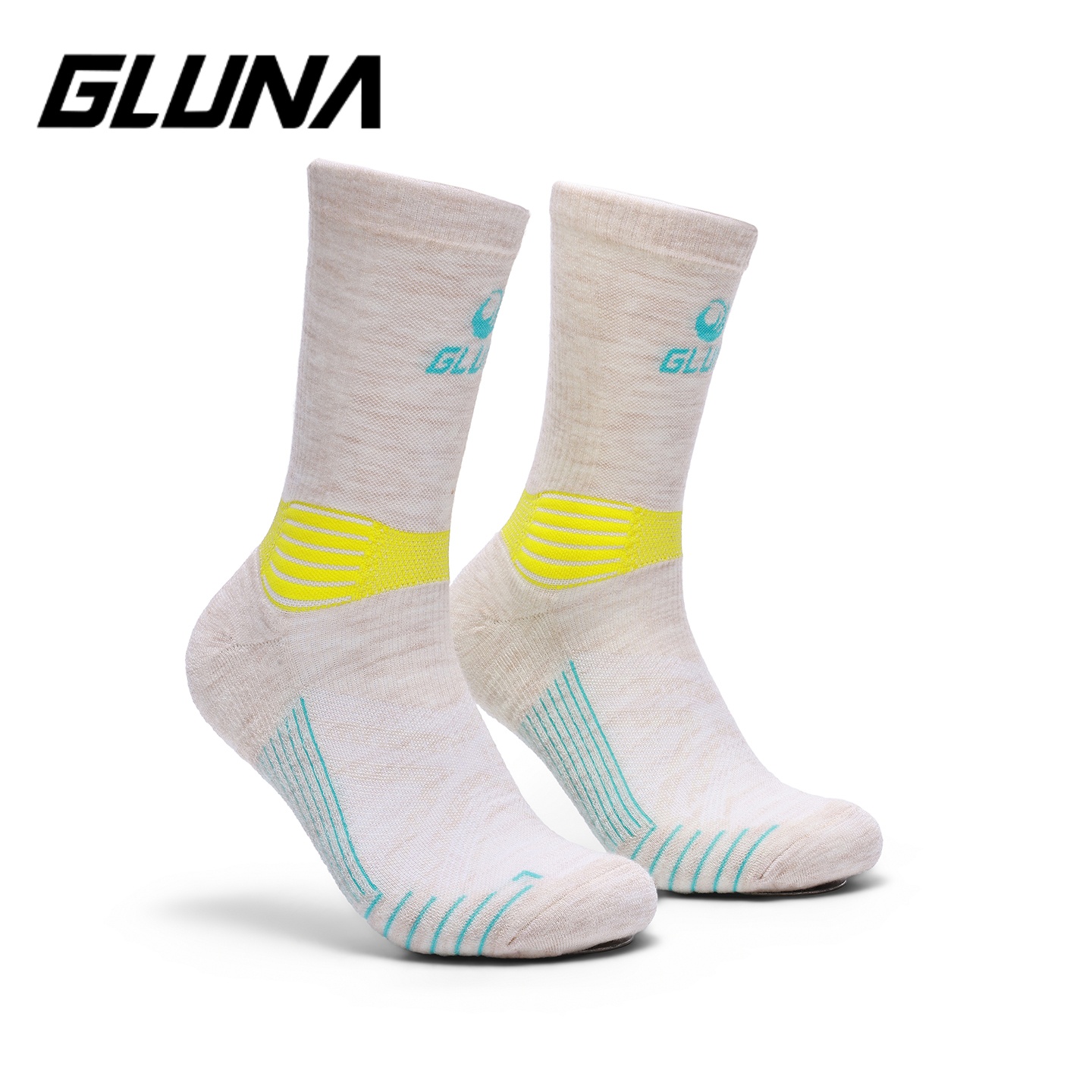 جوارب رياضية GLUNA للمشي والجر - مراجعة Wool Hiking Sock وسعره