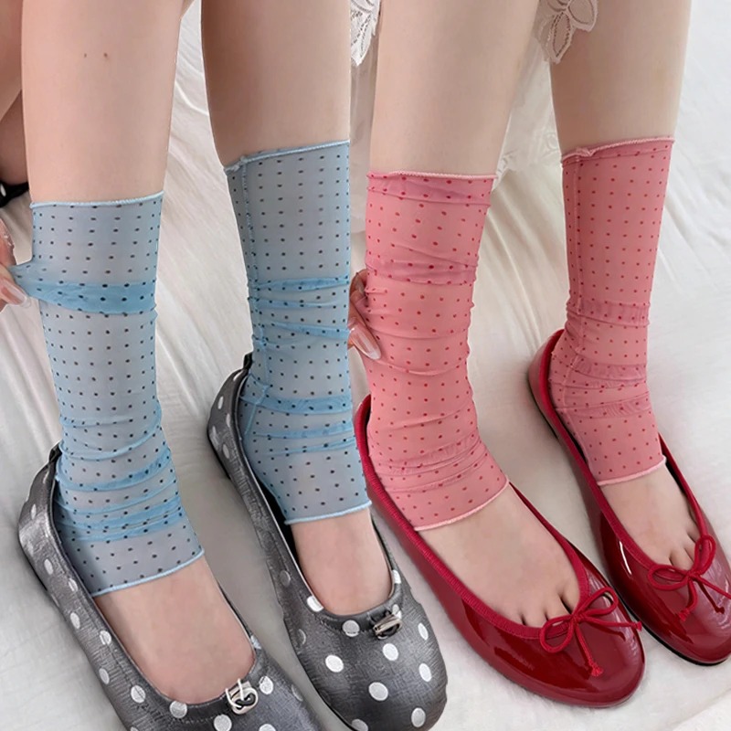 جوارب دانتيل منقطة عصرية 2026  - مراجعة Silk Sock Bamboo وسعره